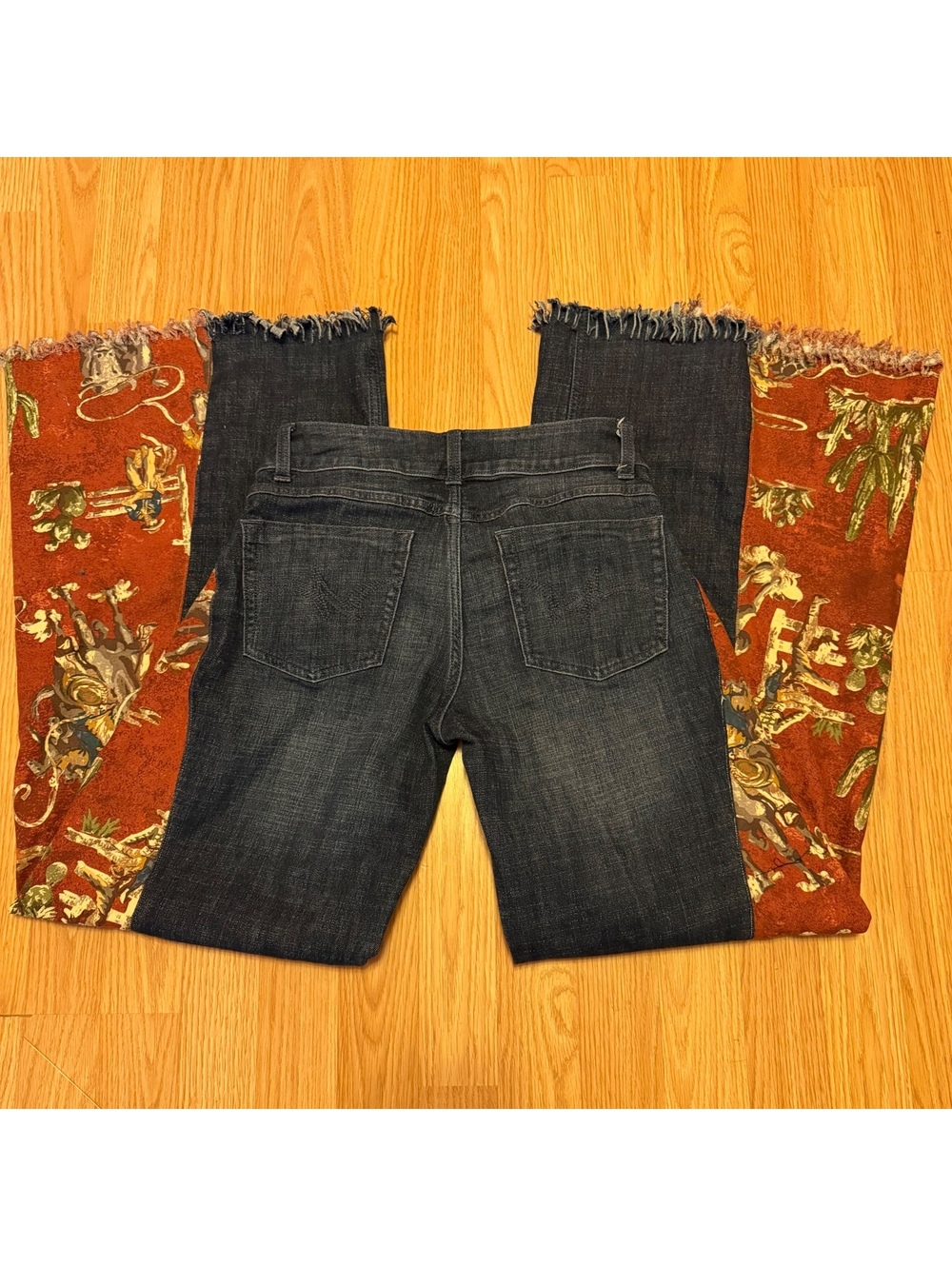 Custom Wideleg Jeans Western Wranglers Handmade size 1 x 33 - Picture 3 of 10